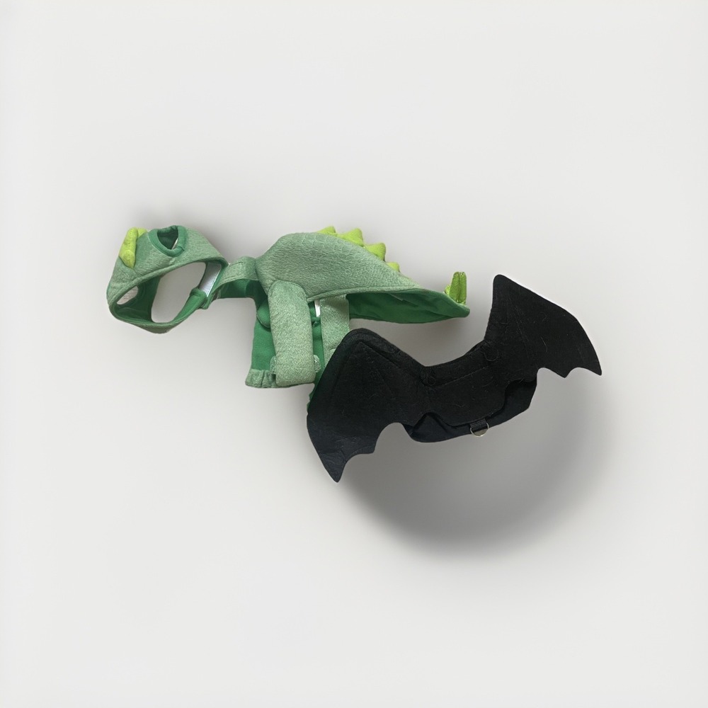 Lot of 2 Dog Cat Halloween Costumes XS Bat And Light Up‎ Dinosaur